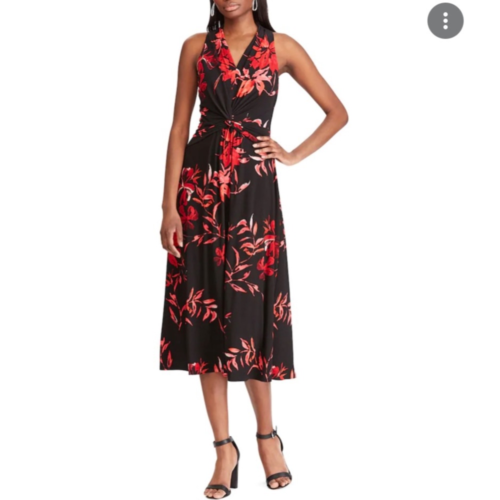 Chaps Sleeveless Midi Dress